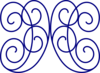 Swirl Blue Clip Art