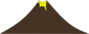 Yellow Volcanoe Clip Art
