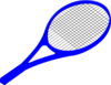 Blue Racket Clip Art