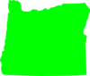 Green Oregon Clip Art