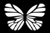 Monarch Butterfly Black White Clip Art