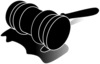 Justice Gavel Color B&w Clip Art