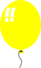 Yellow Balloon Clip Art