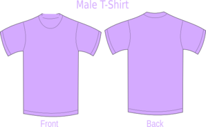 Light Purple T Shirt Template