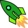 Green Rocket Clip Art