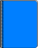 Blue Notebook Clip Art