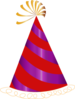 Red And Purple Party Hat Clip Art