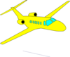 Yellow Plane Clip Art