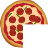 Three Quarters Pizza Clip Art