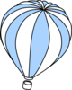Hot Air Balloon Grey Clip Art
