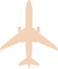 Tan Airplane Clip Art
