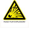 Huge Film Explosion! Clip Art