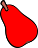 Red Pear Clip Art