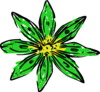 Green Yellow Flower Clip Art