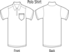 Polo Shirt Front And Back Clip Art