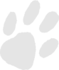 Almost Transparent Paw Print Clip Art