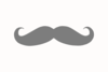 Gray Mustache Clip Art