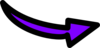 Purple Curvy Arrow Clip Art