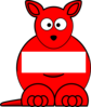 Red Sightword Kangaroo Clip Art