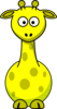 Yellow Giraffe Clip Art