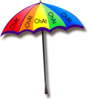 Chat - Umbrella Clip Art