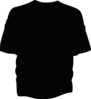 T Shirt Template Black Clip Art