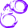 Purple Handcuffs Girly Clip Art