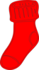 Red Sock Clip Art
