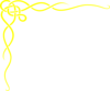 Celtic Gold Yellow Scroll Border Clip Art