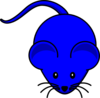 Blue Mouse Graphic Clip Art