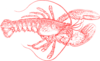 Coral Lobster 2 Clip Art