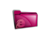 Pink Folder Explorer Clip Art
