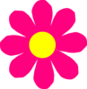 Pink Flower Hum Clip Art