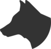 Dog Head Profile Clip Art