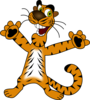 Happy Tiger Clip Art