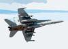An F/a 18 Hornet Patrols Airspace Clip Art