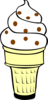 Butter Pecan Ice Cream Cone Clip Art
