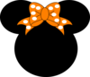Minnie Mouse Orange Clip Art