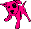 Pink Dog Clip Art
