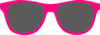 Bright Pink Glasses Clip Art