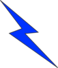 Blue Lightning Clip Art