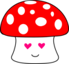Lovestruck Mushroom 2 Clip Art