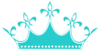 Teal Wears The Crown Dots Clip Art