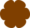 Brown Flower 3 Clip Art