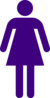 Dark Purple Female Icon Clip Art