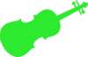 Green Violin Clip Art