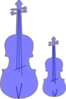 Blue Violins Clip Art