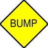 Road Sign Bump Clip Art