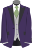 Purple Suit Clip Art