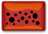 Red Polka Button Clip Art